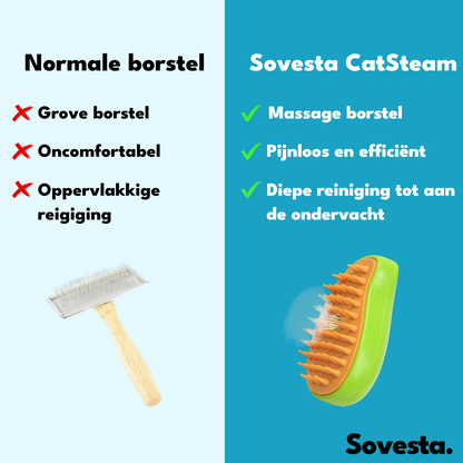 CatSteam™ - Katten Stoomborstel