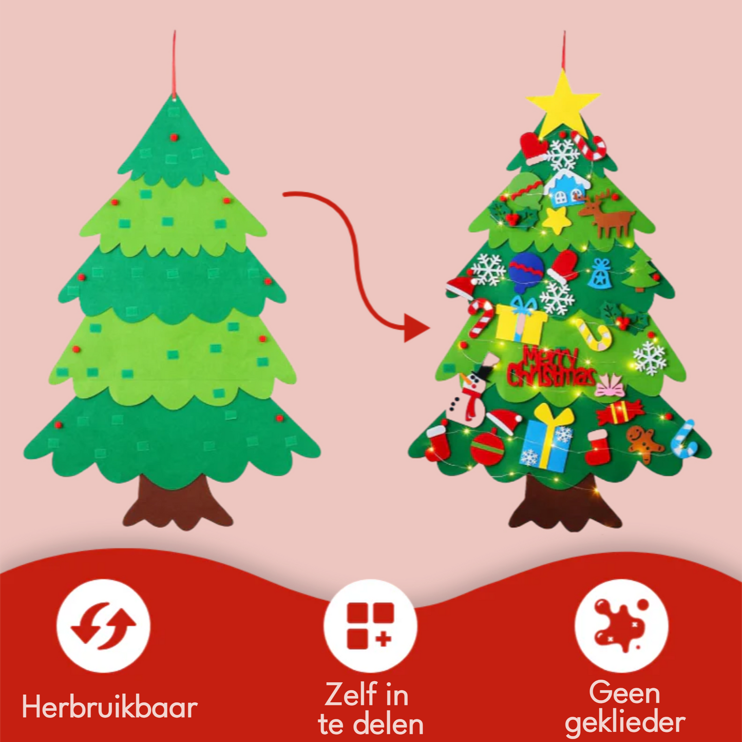 FeestBoompje™ - Decoratieve kerstboom voor kinderen